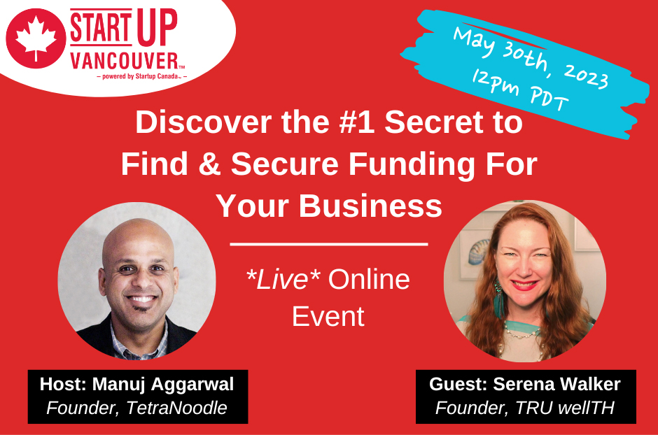 Startup Vancouver - Find Funding